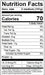 Image of  Amber Jewel Plums Nutrition Facts Panel