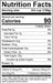 Image of  Autumn Harvest™  Grapes Nutrition Facts Panel