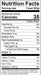 Image of  Baby Gold Beets Nutrition Facts Panel