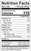 Image of  Black Muscato™  Grapes Nutrition Facts Panel