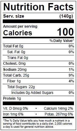 Image of  Candy Hearts Grapes Nutrition Facts Panel