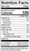 Image of  Candy Hearts Grapes Nutrition Facts Panel