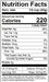 Image of  Chia Seeds (Whole White) Nutrition Facts Panel