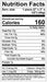 Image of  Coconut Hearts Nutrition Facts Panel