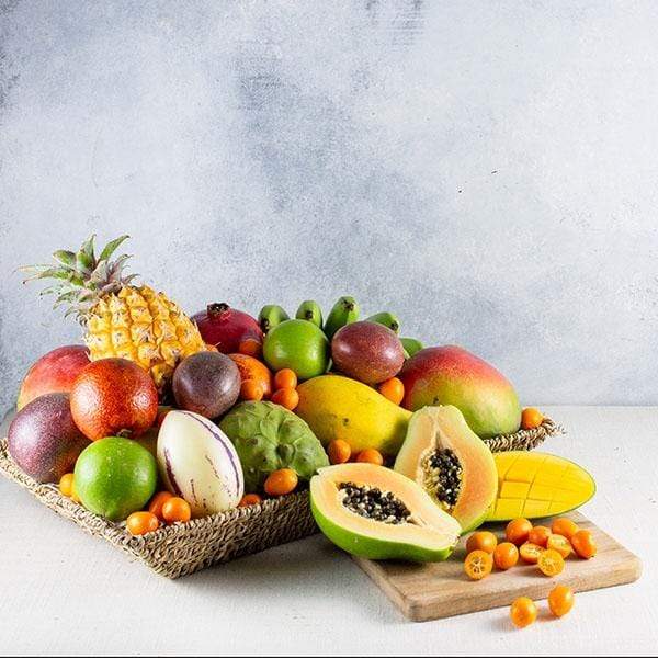 Deluxe Exotic and Tropical Fruit Basket — Melissas Produce