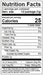 Image of  Dried Chanterelle Mushrooms Nutrition Facts Panel