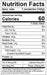Image of  Nectarines Nutrition Facts Panel