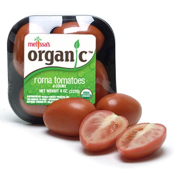 Image of  Organic Roma Tomatoes Fruit