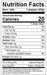 Image of  Organic Shishito Peppers Nutrition Facts Panel
