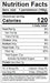 Image of  Organic Sweet Pumpkin Persimmons Nutrition Facts Panel