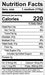 Image of  Plantain Bananas Nutrition Facts Panel