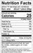 Image of  Roasted Hatch Peppers “Ready-to-Eat or Freeze” Nutrition Facts Panel