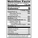 Image of  Shredded Horseradish Nutrition Facts Panel