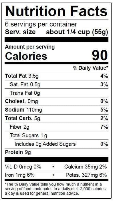 Image of  Soy Ground<sup>®</sup> Nutrition Facts Panel