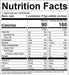 Image of  Spicy Edamame (Soybeans) Nutrition Facts Panel