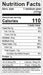 Image of  Taylors Gold Pears Nutrition Facts Panel